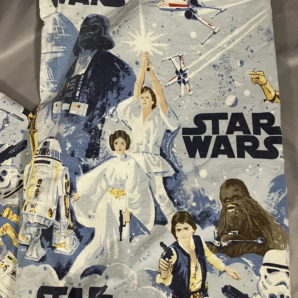 Retro Star Wars Kids Bed Sheet Set Pottery Cotton Non-Standard 56x90 Made Israel